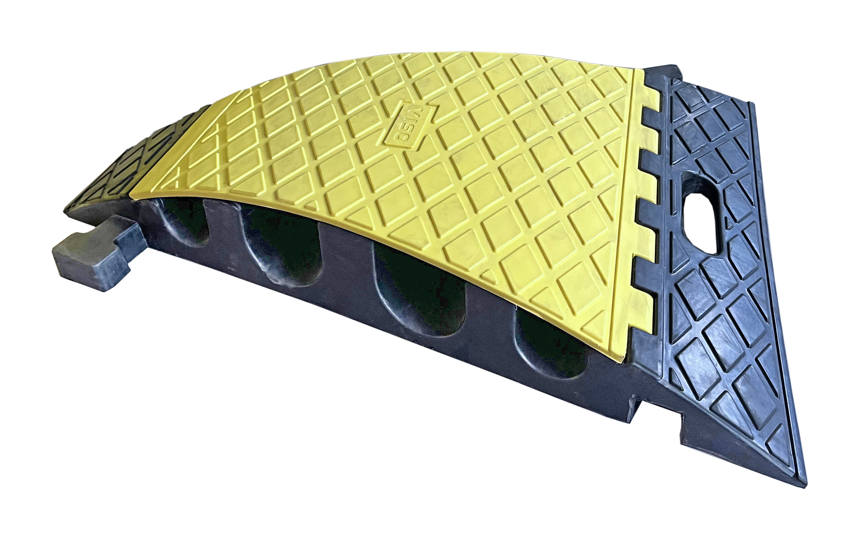 cptruck30 Viso 800 mm Black, Yellow Cable Cover in Rubber, Thermoplastic, 90 mm ID