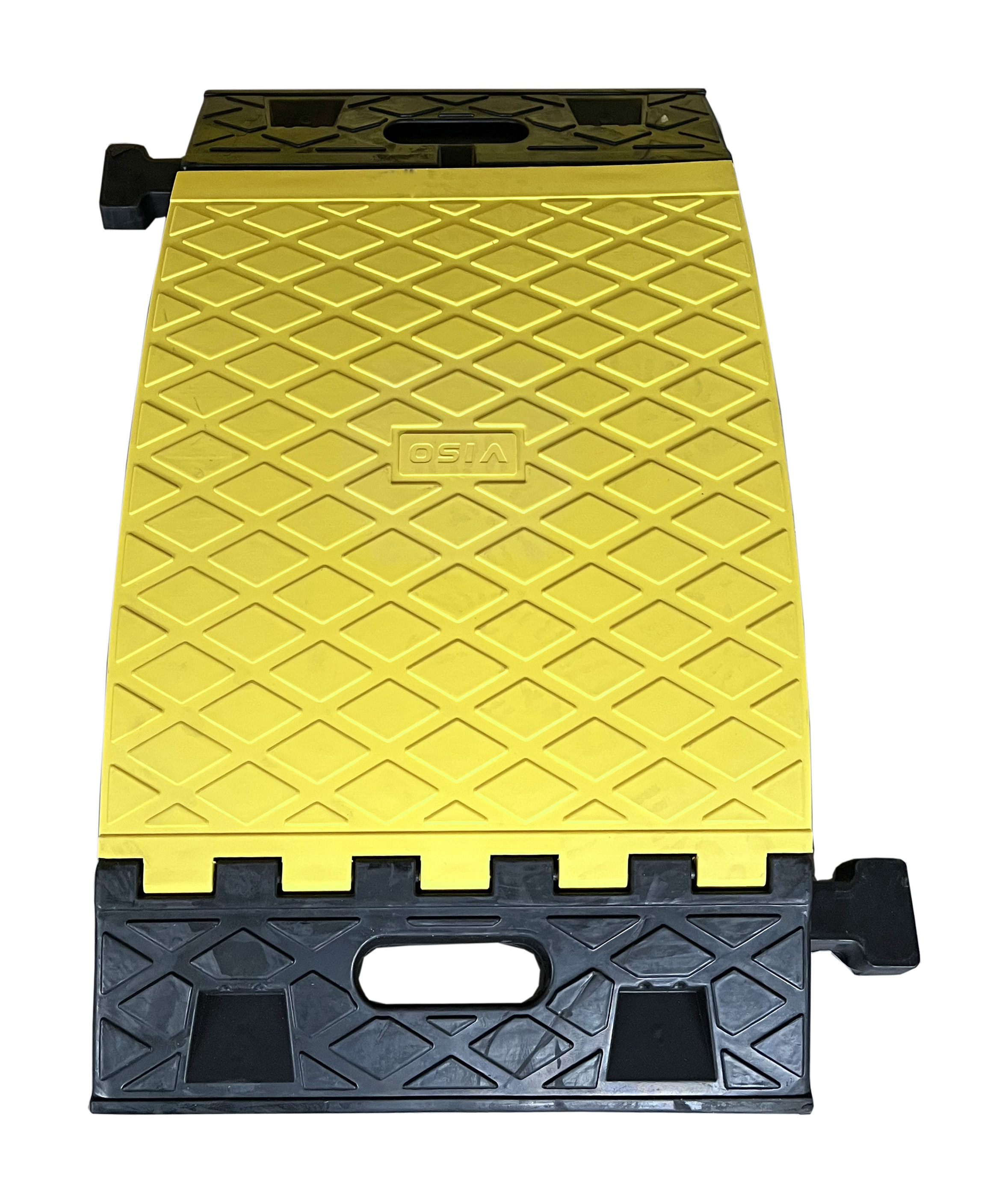 cptruck Viso 600 mm Black, Yellow Cable Cover in Rubber, Thermoplastic, 90 mm ID