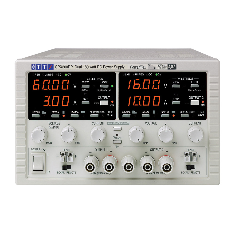 Aim-TTi Digital Bench Power Supply, 2-Output 0 V ac to  60V, 360 W, 10 A Max, UKAS