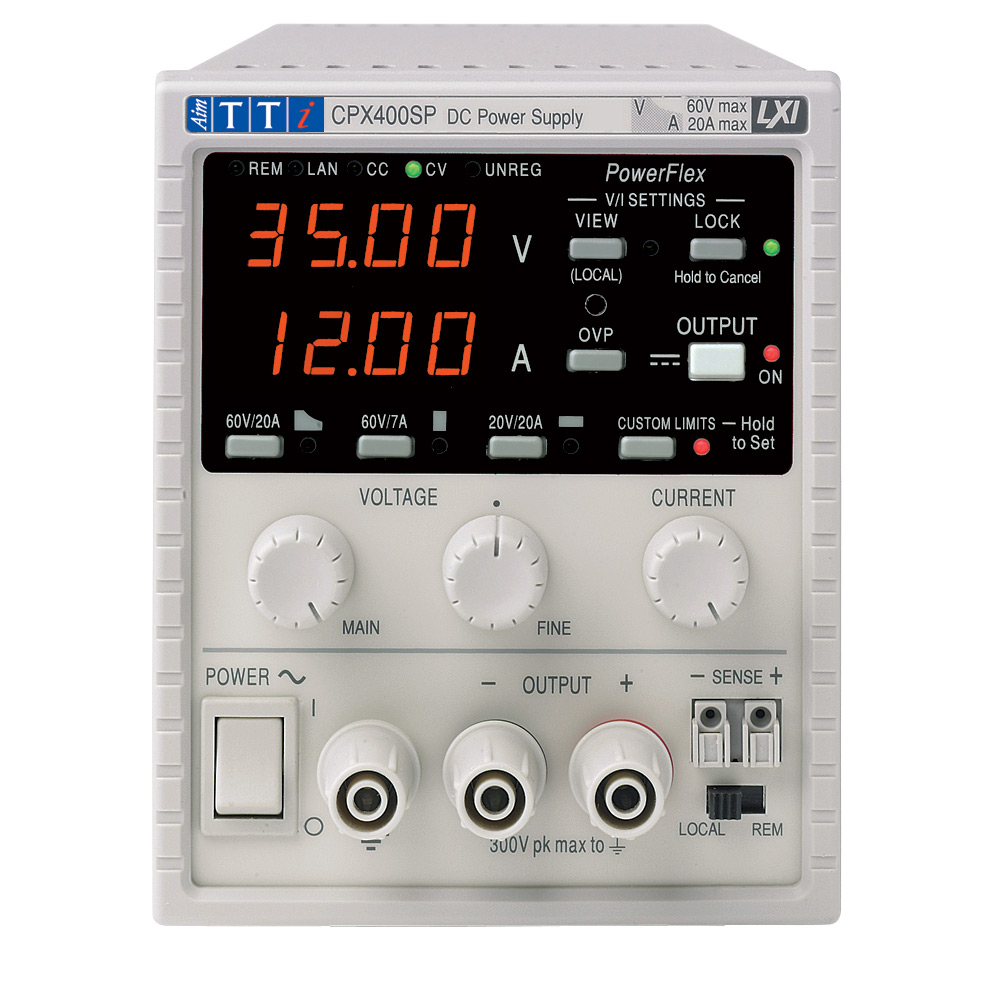Aim-TTi Digital Bench Power Supply, 1-Output 0 V ac to  60V, 420 W, 20 A Max