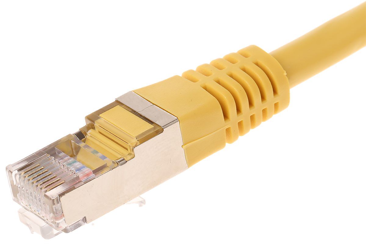 cr503b05cjn Decelect CR503B, 0.5 m Cat5 Ethernet Cable, Yellow, Shielded Polyvinyl Chloride Sheath