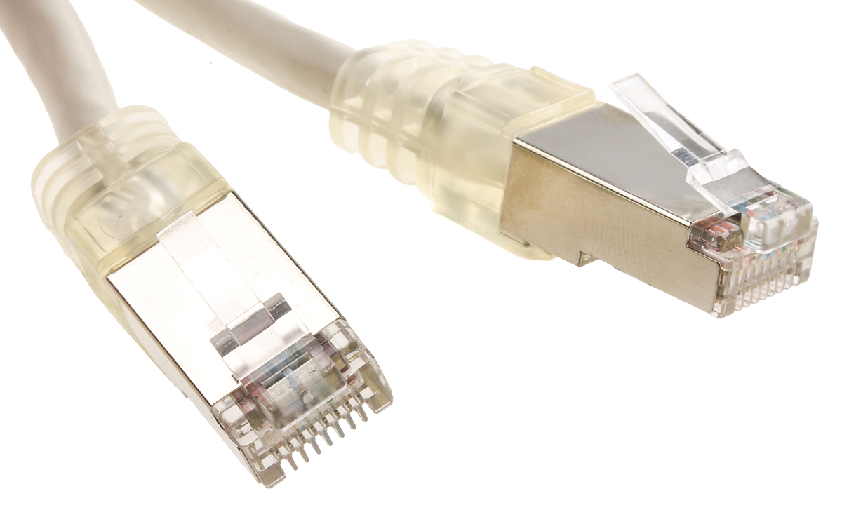 Decelect CR503B, 4 m Cat5 Ethernet Cable, Grey, Shielded