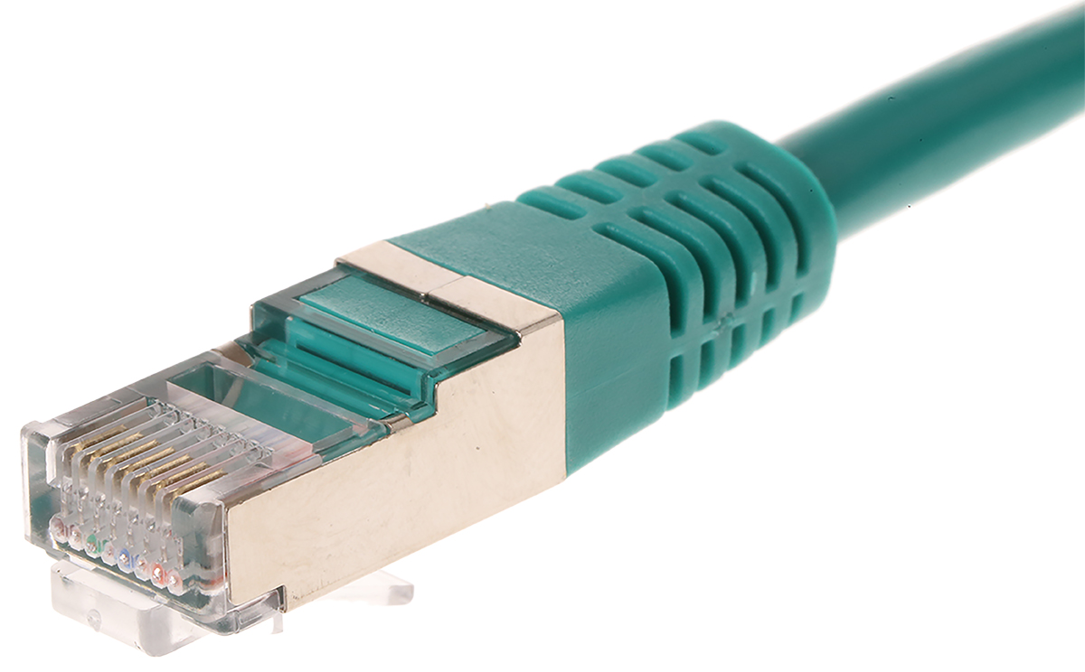 cr503b5cvt Decelect CR503B, 5 m Cat5 Ethernet Cable, Green, Shielded Polyvinyl Chloride Sheath