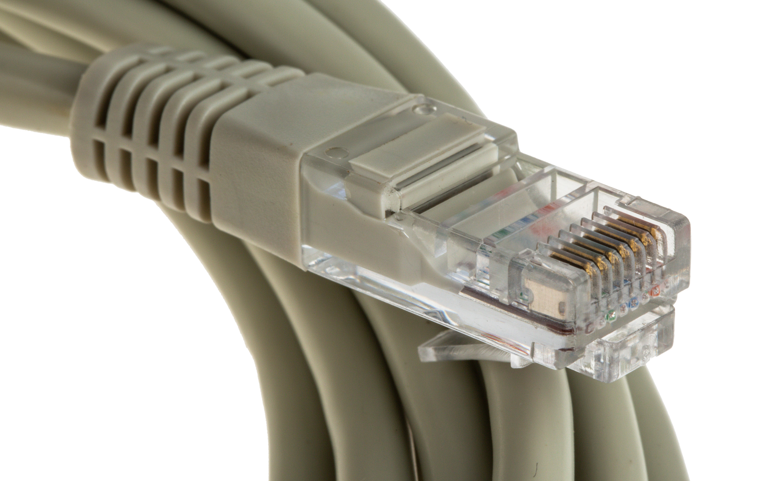 cr503nb3 Decelect, 3 m Cat5e Ethernet Cable, Grey Polyvinyl Chloride Sheath Unscreened, Unshielded