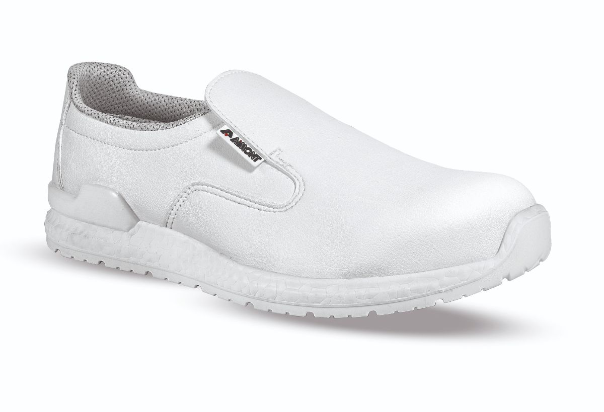 AIMONT CREAM ABI24 Unisex Grey, White Aluminium Safety Shoes, UK 10.5, EU 45