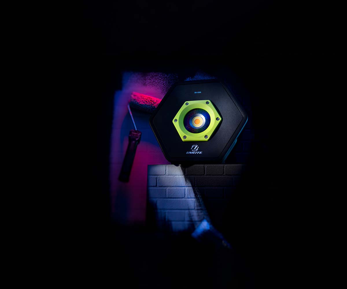 cri-2300 Unilite Rechargeable COB LED Work Light, 2300 lm, 11.1V, IP65