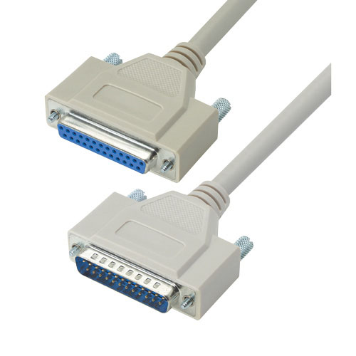L-Com Male D-Sub 15-Pin to Female D-Sub Cable Assembly, 10 ft Polyvinyl Chloride, DB25 Series
