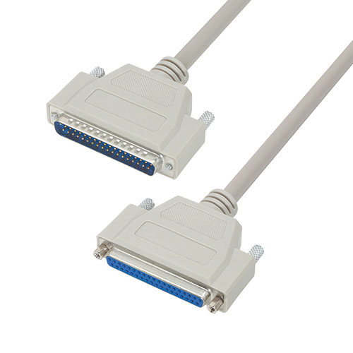 L-Com Female D-Sub to Male D-Sub Cable Assembly, 5 ft Polyvinyl Chloride