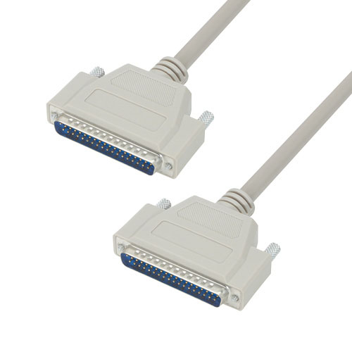 L-Com Male D-Sub 37-Pin to Male D-Sub Cable Assembly, 2.5 ft Polyvinyl Chloride