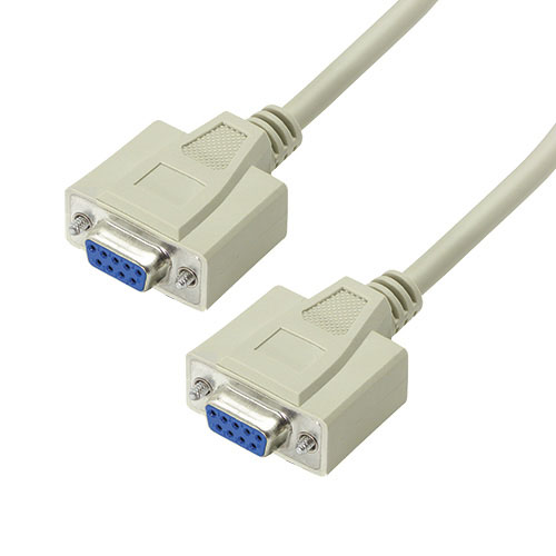 L-Com Female D-Sub 9-Pin to Female D-Sub Cable Assembly, 5 ft Polyvinyl Chloride, CRMN Series