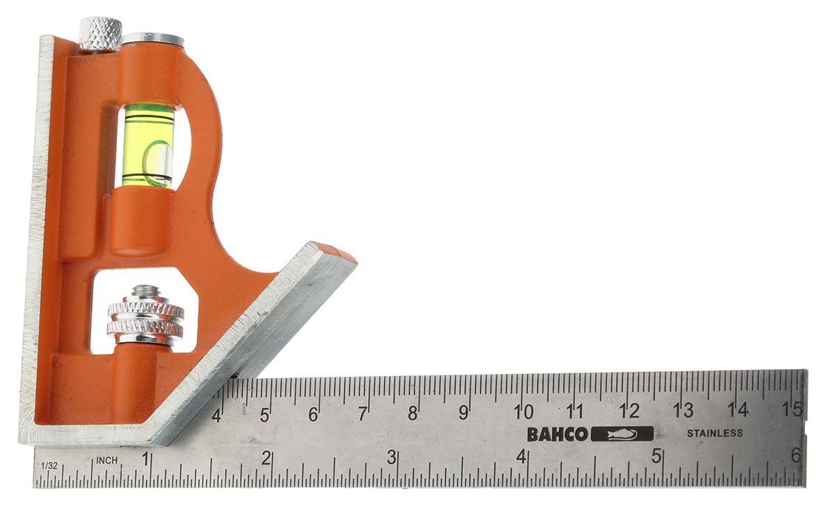 Bahco 150 mm Combination Square, Stainless Steel