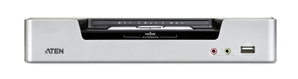 cs1642a Aten 2 Port 2 Displays USB DVI KVM Switch 3.5 mm Stereo 2560 x 1600 pixel Maximum Resolution