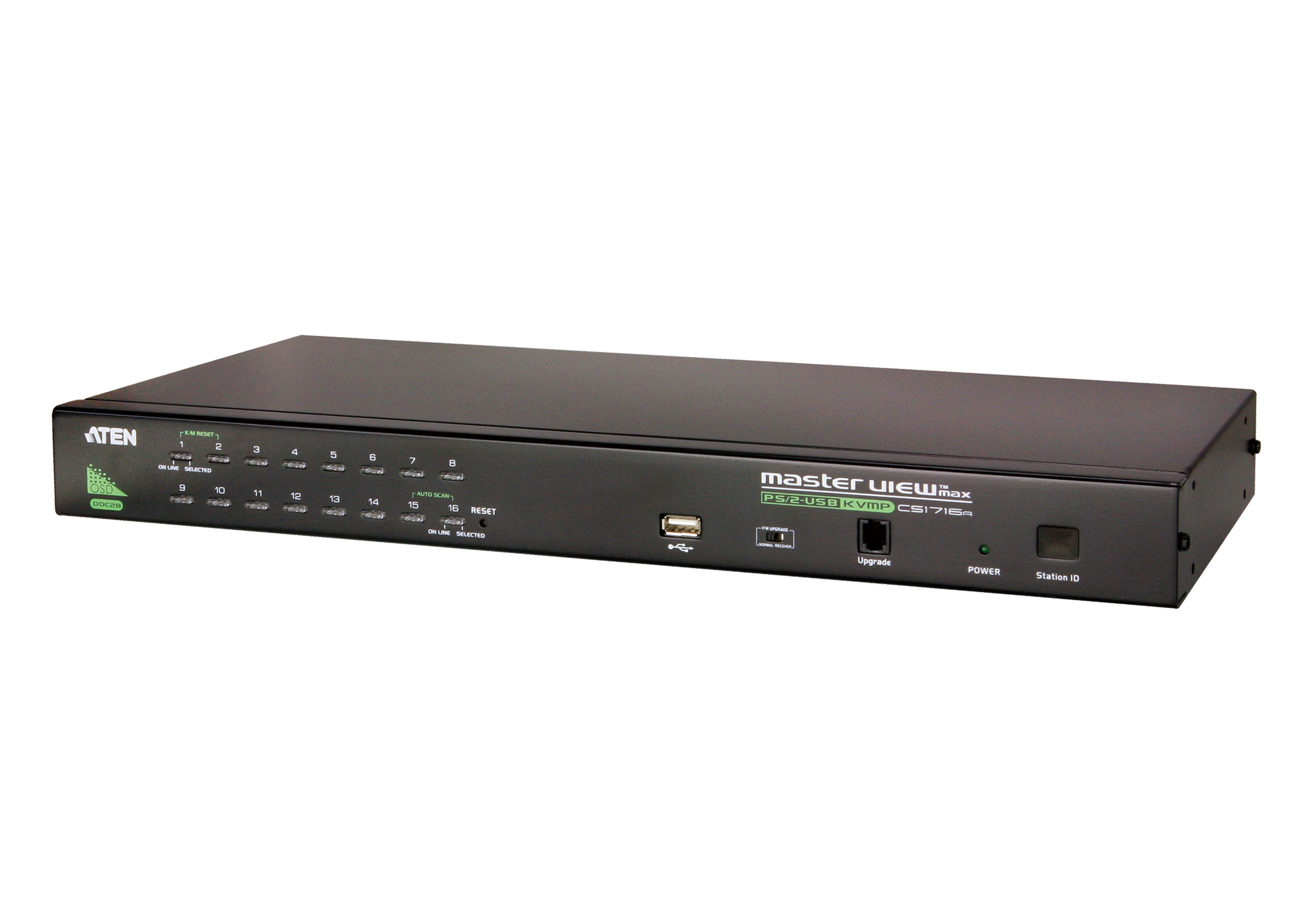 Aten 16 Port USB KVM Switch 2048 x 1536 pixel Maximum Resolution