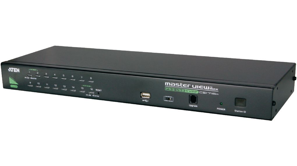 Aten 16 Port USB VGA, SVGA KVM Switch 2048 x 1536 pixel Maximum Resolution
