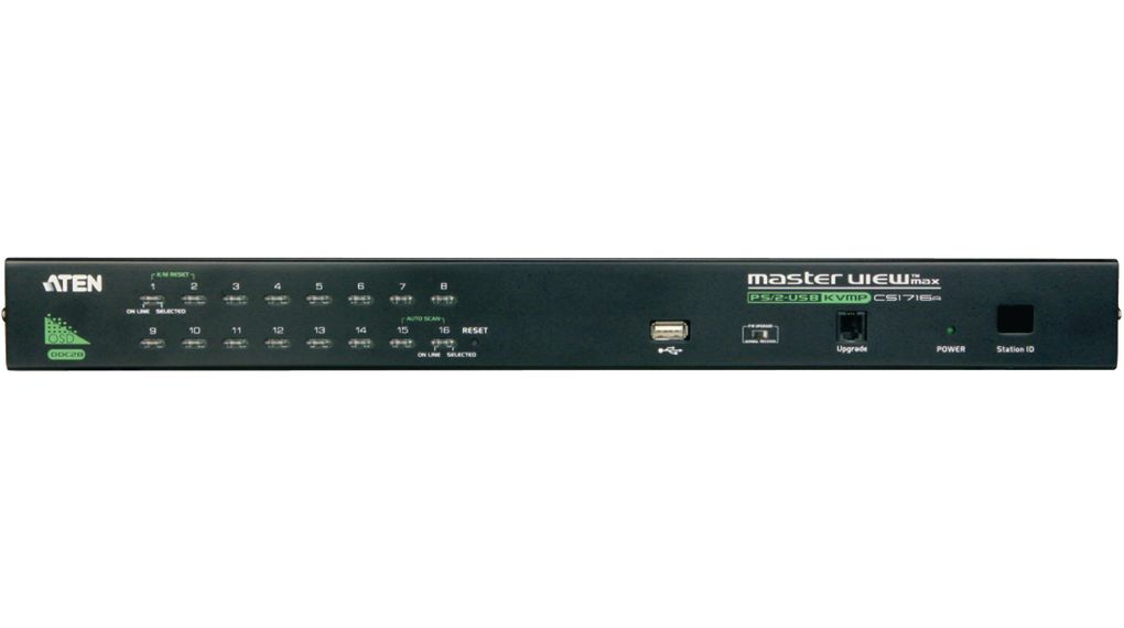 cs1716a Aten 16 Port USB VGA, SVGA KVM Switch 2048 x 1536 pixel Maximum Resolution