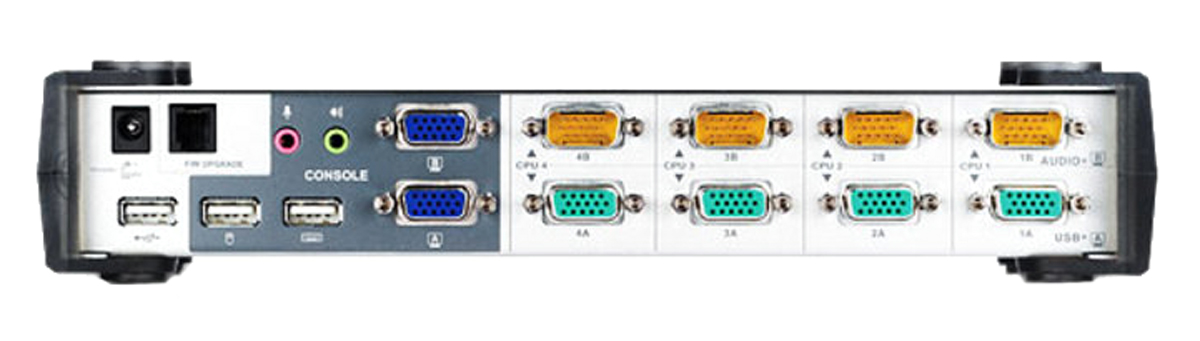 cs1744 Aten 4 Port 2 Displays USB VGA KVM Switch 3.5 mm Stereo 2048 x 1536 pixel Maximum Resolution