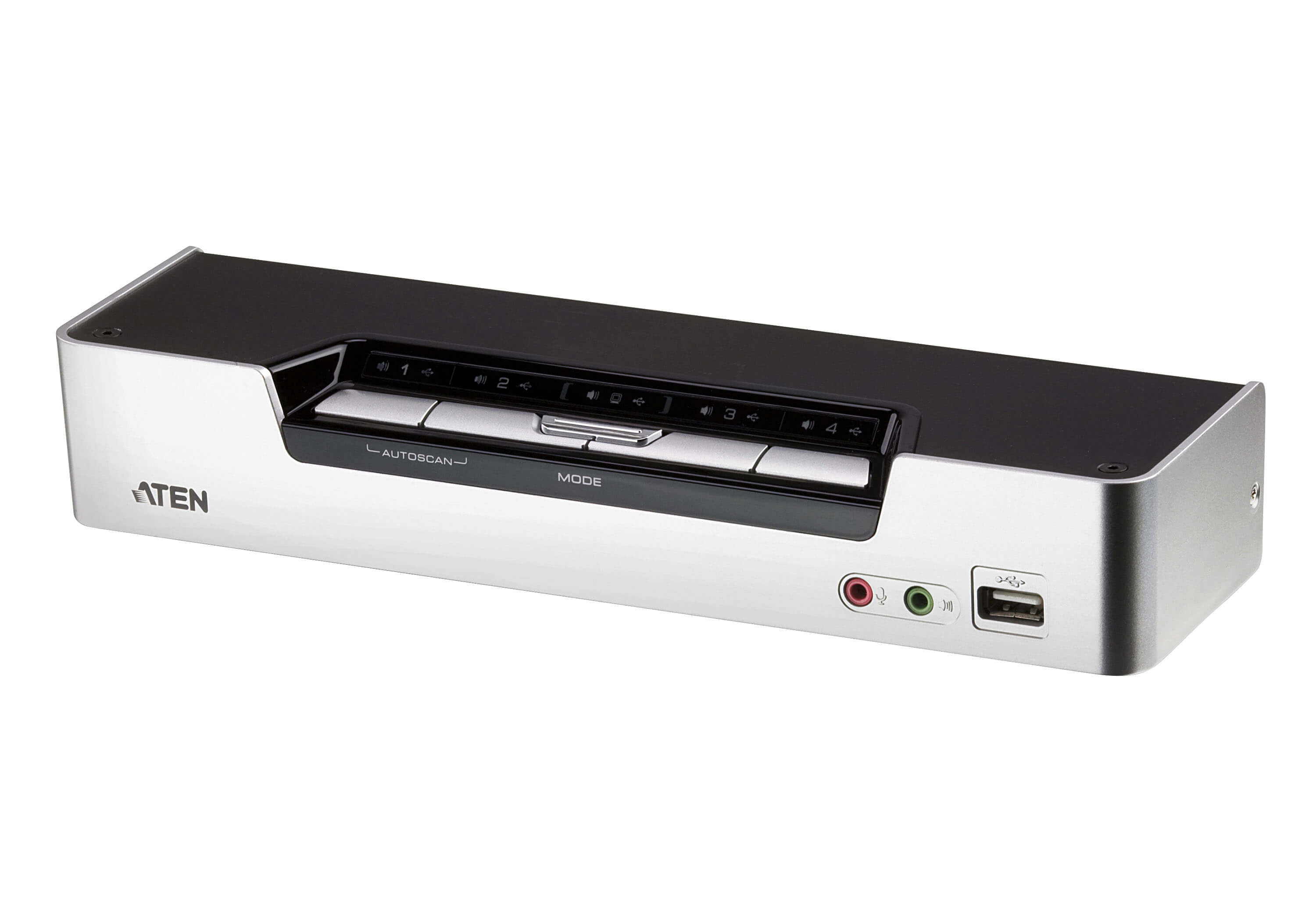 Aten 4 Port 1 Displays USB HDMI KVM Switch 3.5mm Audio Jack Female 1920 x 1080 pixel Maximum Resolution