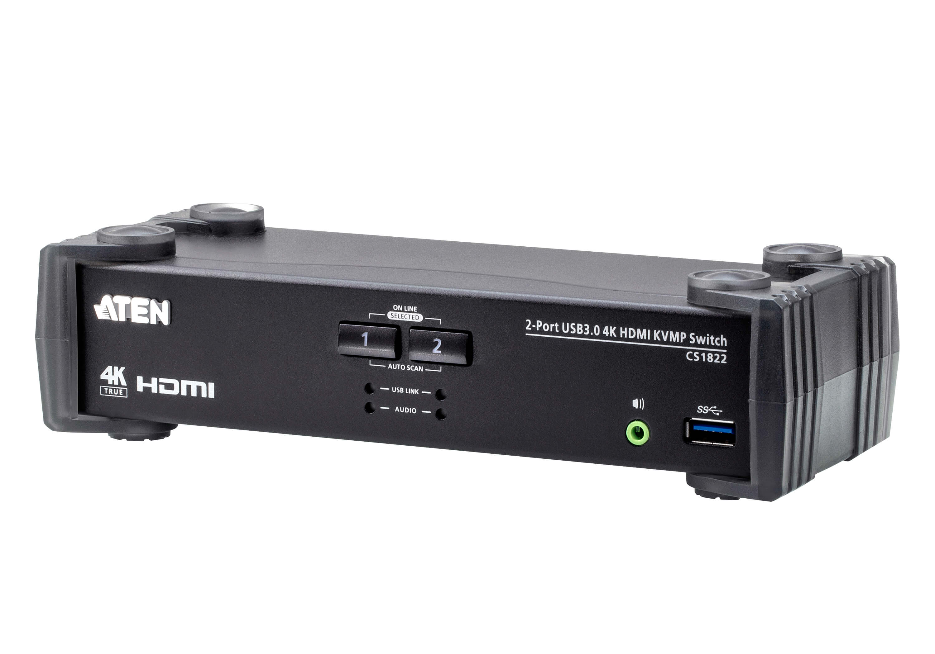 Aten 2 Port 1 Displays USB HDMI KVM Switch 3.5mm Audio Jack Female 4096 x 2160 pixel Maximum Resolution