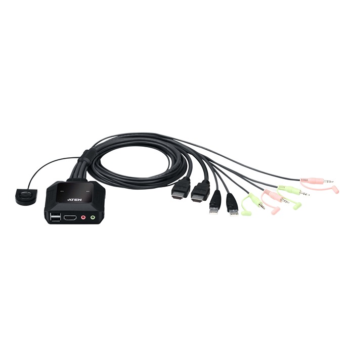 Aten 13 Port 1 Displays USB HDMI KVM Switch 3.5mm Audio Jack Female 4096 x 2160 pixel Maximum Resolution