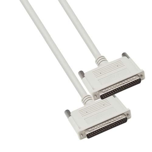 L-Com Male D-Sub 37-Pin to Male D-Sub 37-Pin Cable Assembly, 10 ft Polyvinyl Chloride, DB37 Series