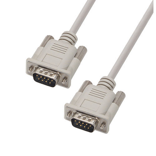 L-Com Male D-Sub to Male D-Sub Cable Assembly, 2.5 ft Polyvinyl Chloride, CS2N Series