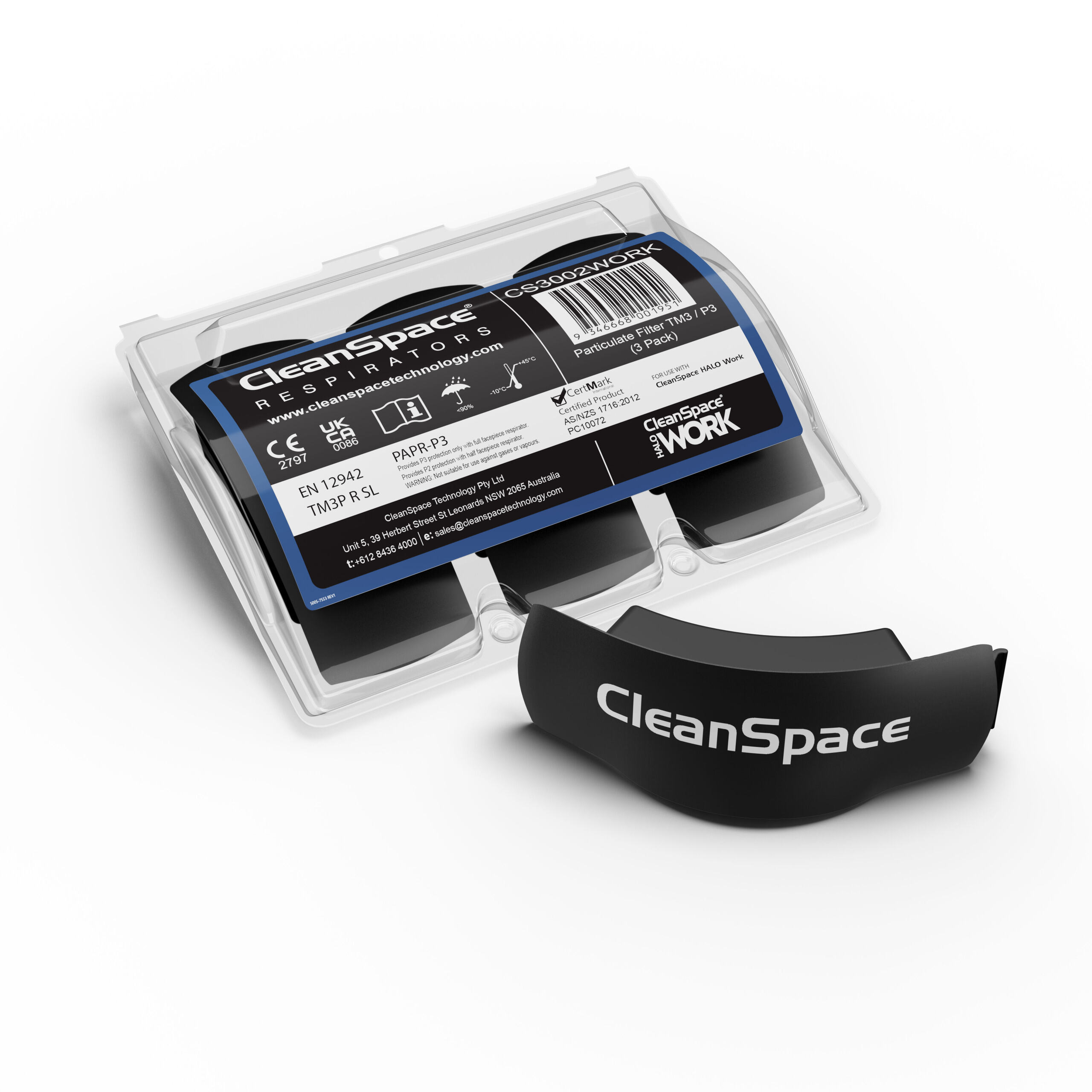 Cleanspace Powered Respirator Filter for use with CleanSpace Work Power Unit CS3002WORK