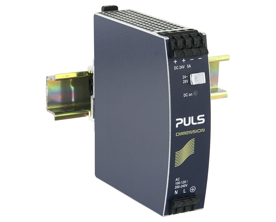PULS CS5 DIN Rail DIN Rail Power Supply 120V ac AC Input 24V, 5 A Output DC 120 W