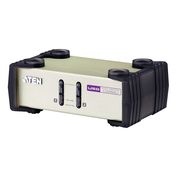 Aten 8 Port 2 Displays VGA KVM Switch USB 2048 x 1536 pixel Maximum Resolution