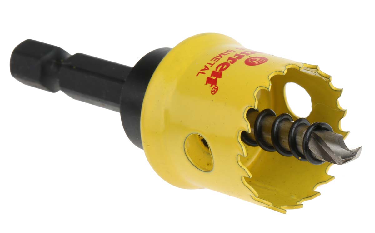 csc20 Starrett 20 mm Diameter High Speed Steel Drill Bit for Stainless Steel, Plastic, Wood, Mild Steel Sheet, with6.35mm