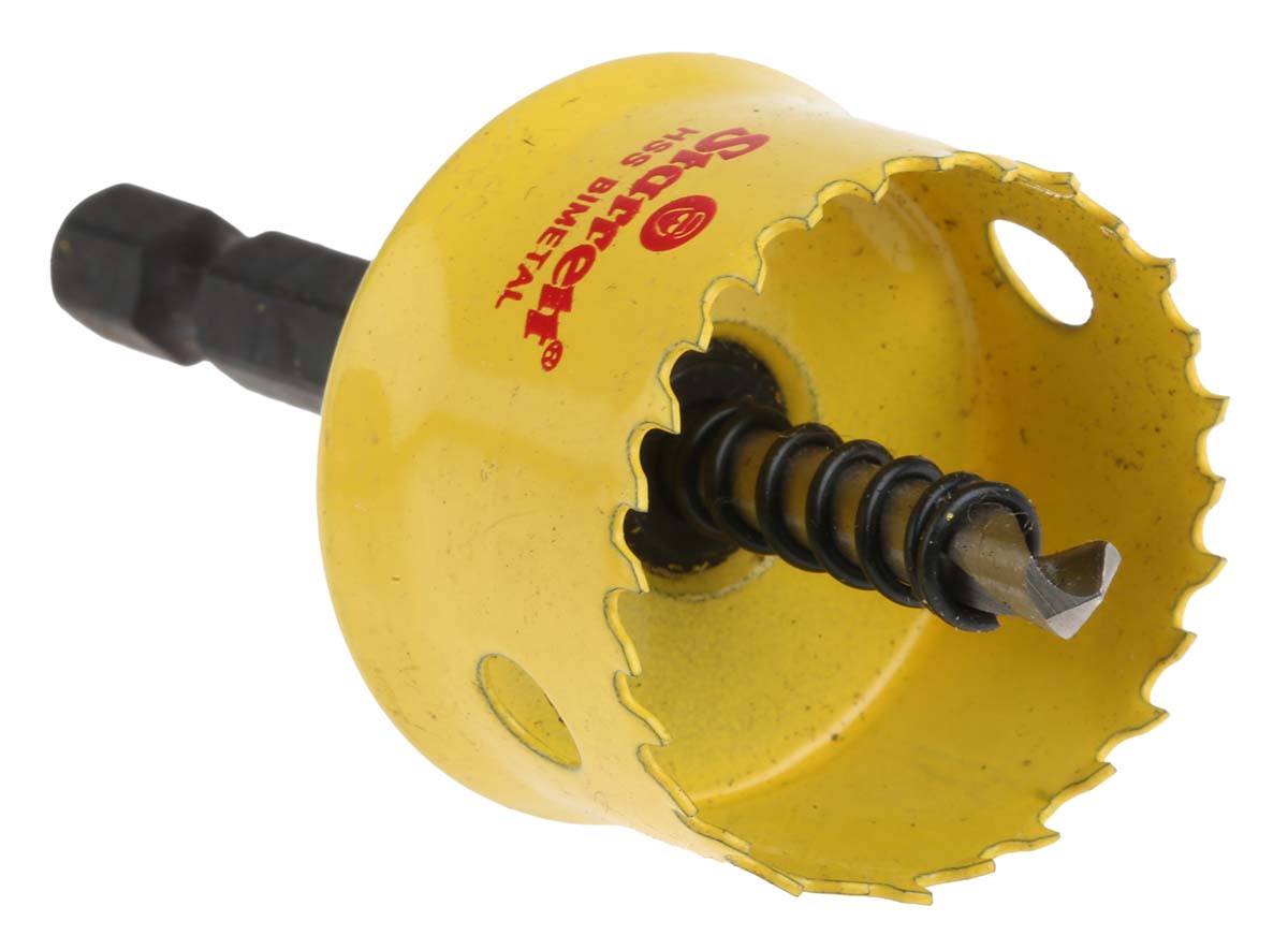 csc29 Starrett 29 mm Diameter High Speed Steel, Bi-Metal Drill Bit for Plasterboard, Wood, Mild Steel Sheet, Thin