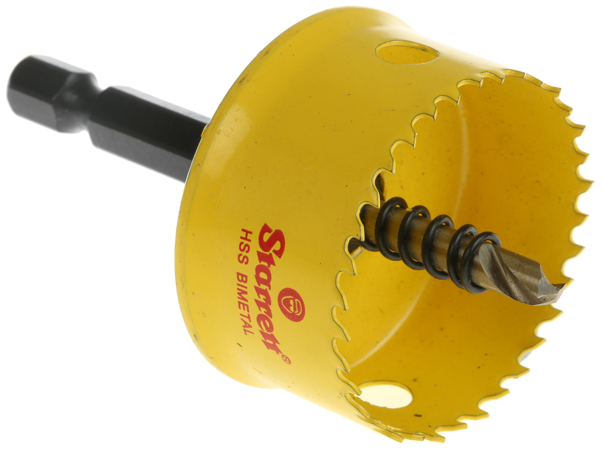 Starrett 35 mm Diameter High Speed Steel, Bi-Metal Drill Bit for Wood, Mild Steel Sheet, Plasterboard, Thin