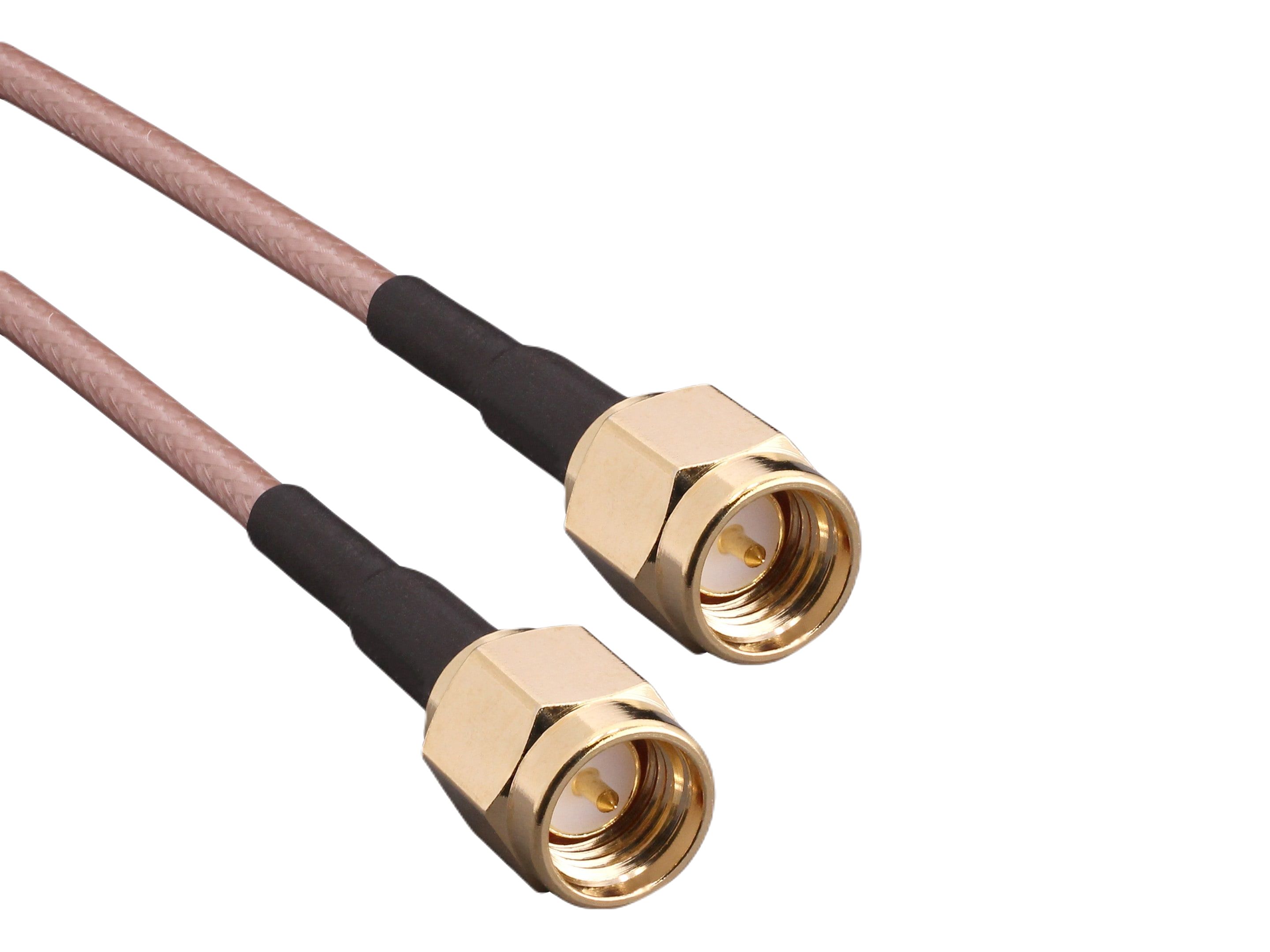 Linx CSE-SGAM-CCC-SGAM Series Coaxial Cable Assembly Male Straight to Male SMA, 0.305 m 50 Ω