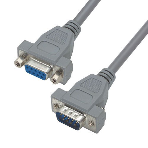 L-Com Male DB9 to Female DB9 Serial Cable, 5 ft Polyvinyl Chloride, CSM Series