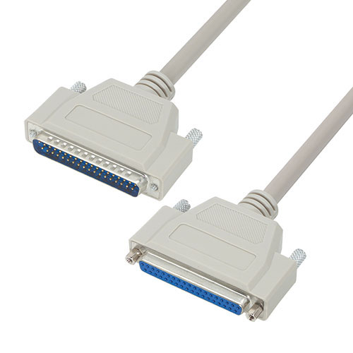 L-Com Male D-Sub 37-Pin to Female DB37 Cable Assembly, 5 ft Polyvinyl Chloride, CSMN37MF Series