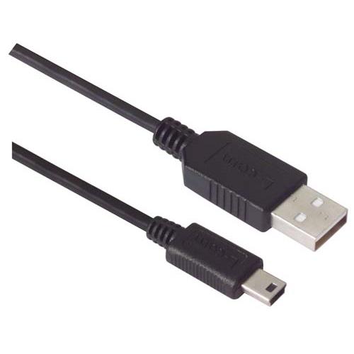 L-Com USB Cable, Male USB to Male, USB 2.0 USB B, USB Type B, Black, 1 m