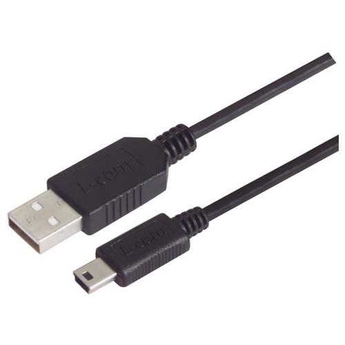 L-Com USB Cable, Male USB to Male, USB 2.0 USB Type A, Black, 500 mm