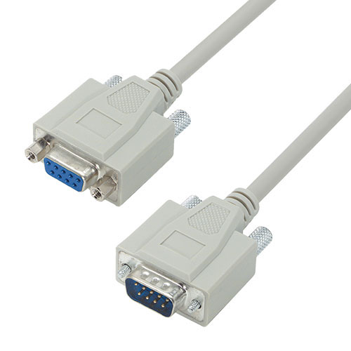 L-Com Female D-Sub to Male D-Sub Cable Assembly, 25 ft Polyvinyl Chloride