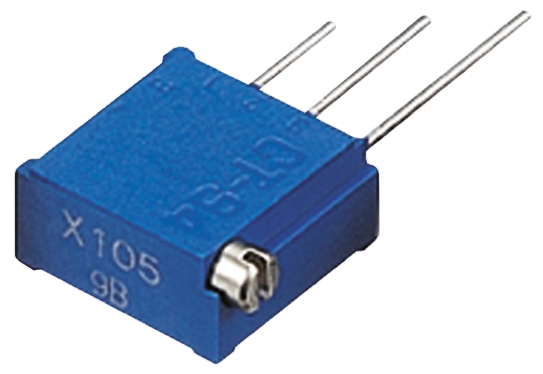 1 kΩ, Through Hole Trimmer Potentiometer, Pin 0.5 W Side Adjust Nidec Components, CT-94