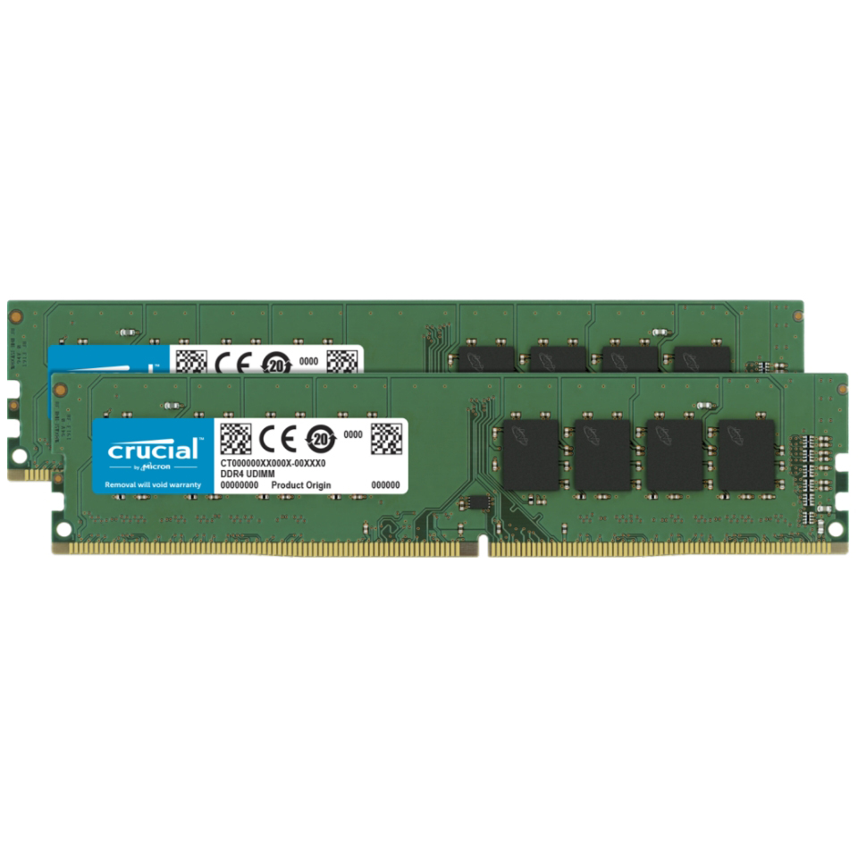 Crucial 64 GB DDR4 Desktop RAM 3200 MHz, UDIMM, 1.2V