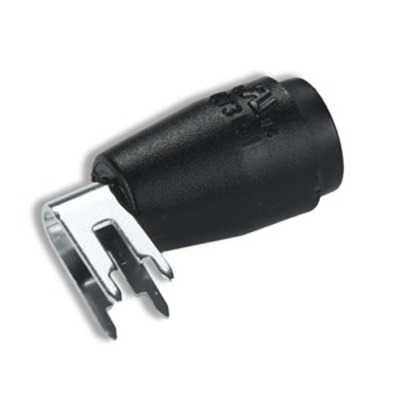 CALTEST Test Pin, Black, 25A, Nickel Plated  Plated Contact, Female