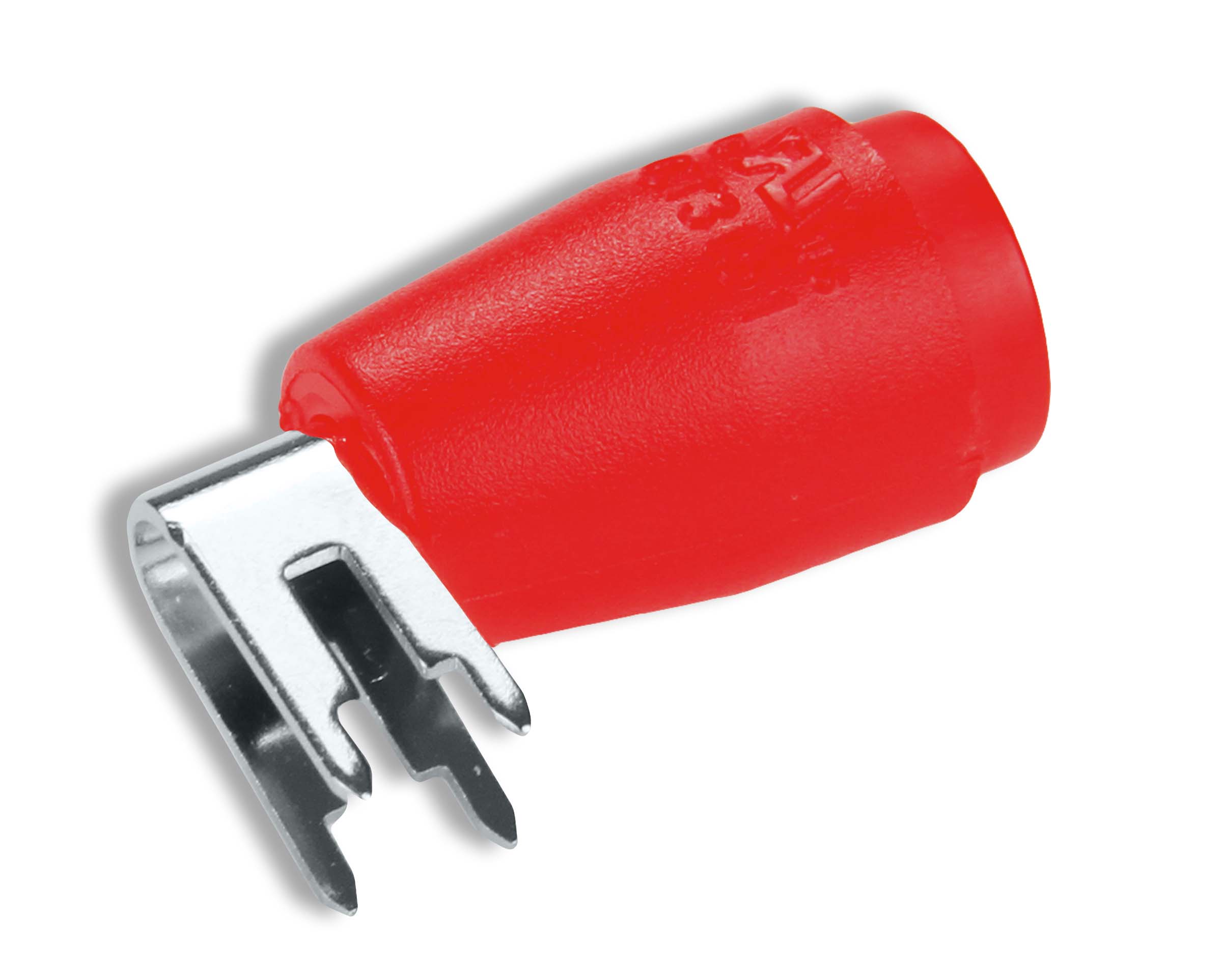 CALTEST Test Pin, Red, 25A, Nickel Plated  Plated Contact, Female