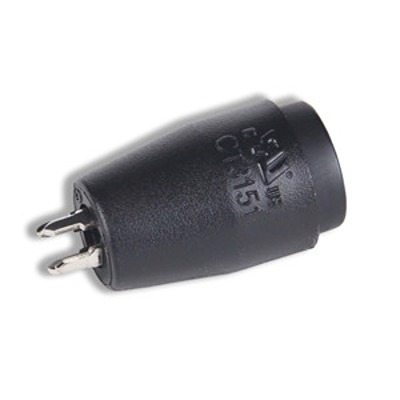 CALTEST Test Pin, Black, 25A, Nickel Plated  Plated Contact, Female