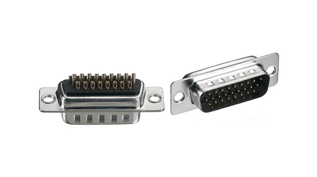 FCT from Molex 173113 62 Way Straight Solder D-Sub Connector Male