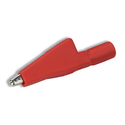 CALTEST Clip, Steel Contact, Red Insulated