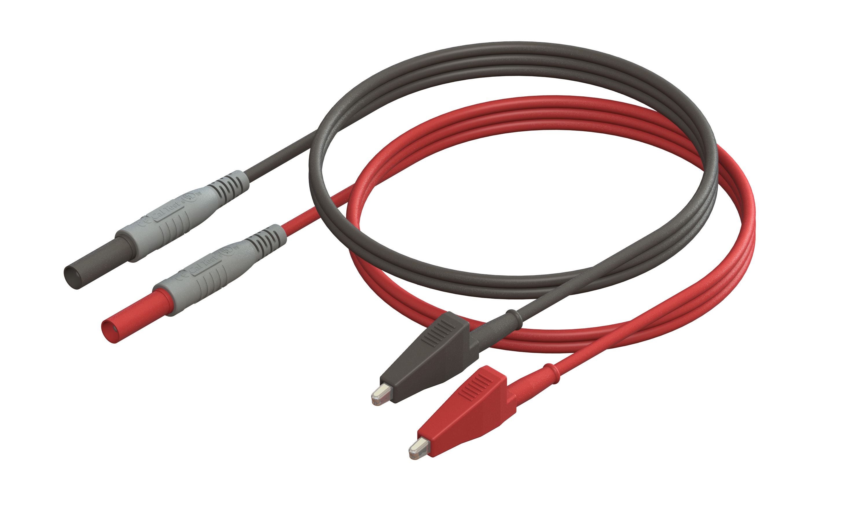 CALTEST Test Lead 10A, Black, Red, 30 cm Lead Length