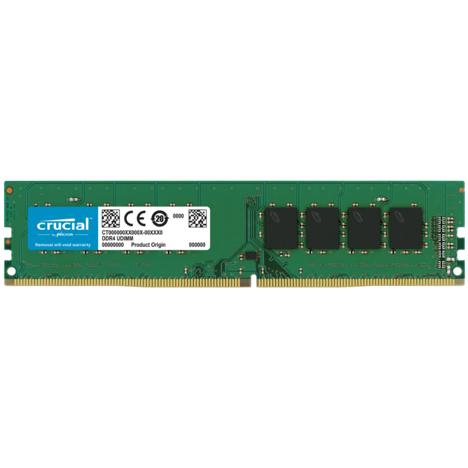 Crucial 8 GB DDR4 Desktop RAM 3200 MHz, UDIMM, 1.2V