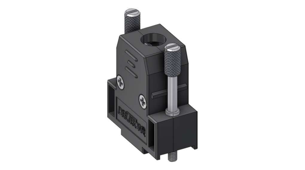 Deltron Connectors Zinc Alloy Straight D-Sub Backshell Strain Relief