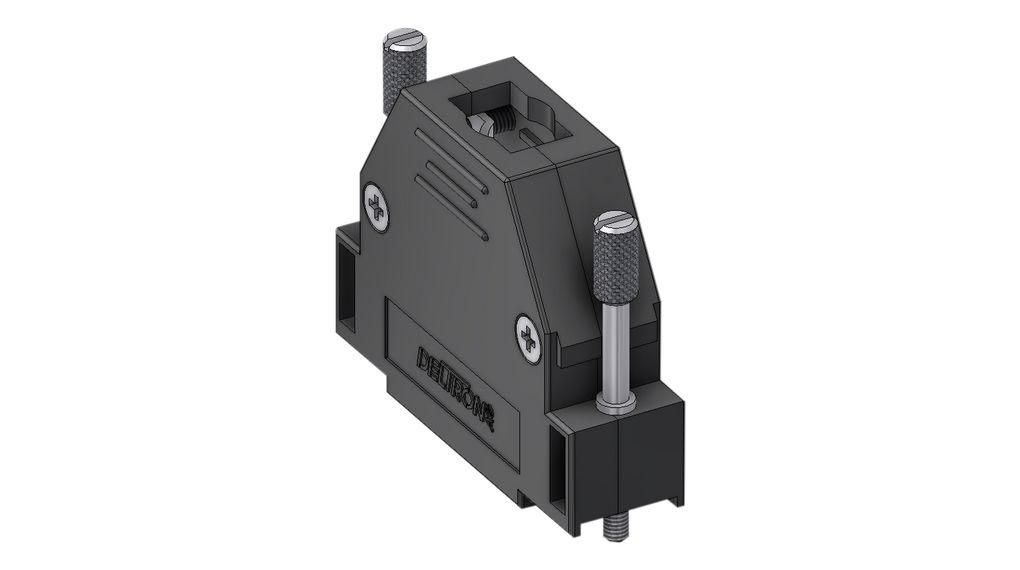 Deltron Connectors Thermoplastic Straight D-Sub Backshell Strain Relief