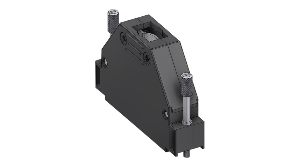 Deltron Connectors Thermoplastic Straight D-Sub Backshell Strain Relief