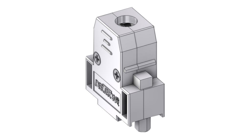 Deltron Connectors Plastic Straight D-Sub Backshell